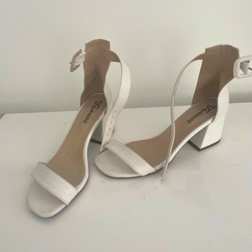 White sandals